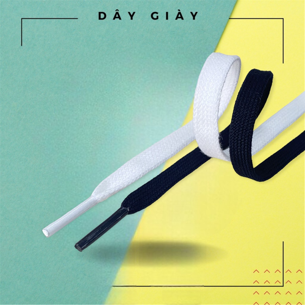 Dây giày 2 lớp dài 120cm làm từ sợi bông mềm mịn dùng thay thế cho nhiều loại giày
