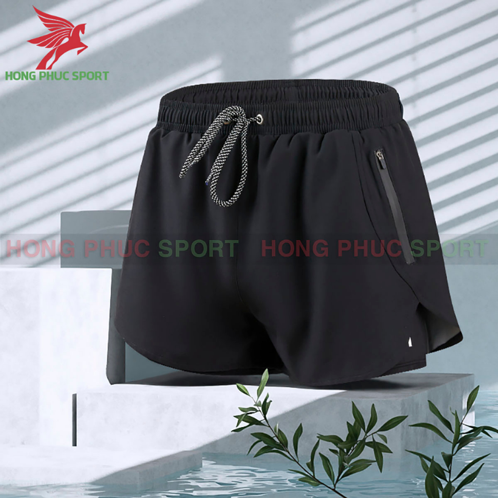 Quần Bơi Nam 2 Lớp Chống Thấm Nước, Quần Đùi Nam Hai Lớp Chơi Tennis, Bóng Rổ, Tập Gym, Chạy Bộ