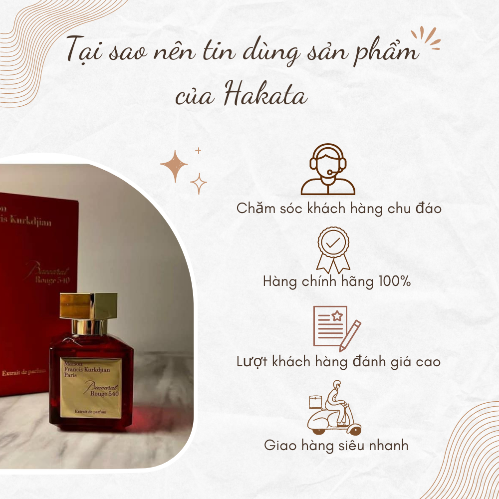 Nước hoa nữ Maison Đỏ MFK Baccarat Rouge 540 EDP 10ml  Hương thơm của sự giàu sang phú quý Hakata Official | BigBuy360 - bigbuy360.vn