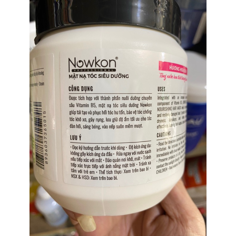 xả lạnh hấp dầu siêu dưỡng phục hồi tóc hư tổn Nowkon 500ml,1000ml hàng cty