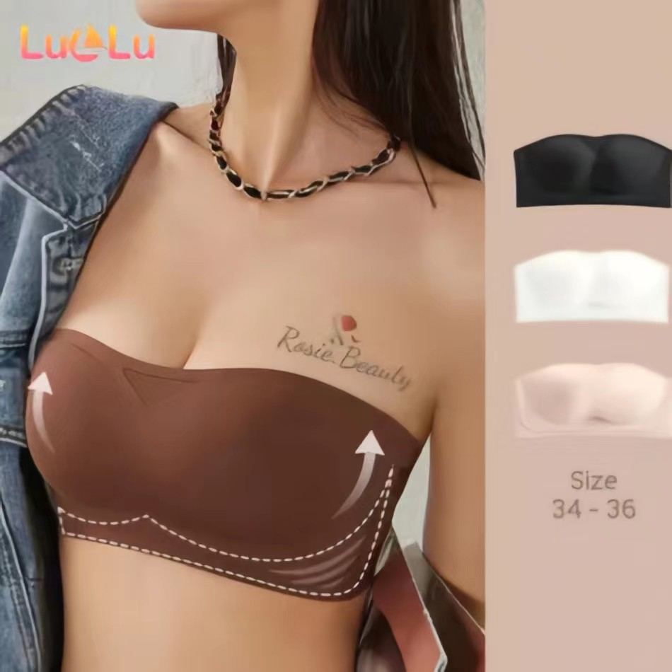 Áo lót quây CHỐNG TỤT chất su đúc,Áo ngực không dây, Vải nhẹ và thoáng khí Chống trượt vô hình