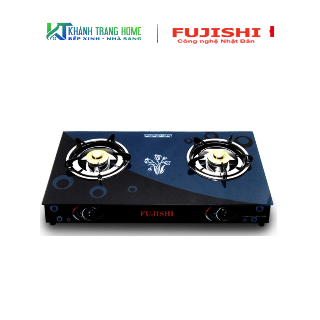 Bếp gas đôi chén nhôm mặt kính FUJISHI FM-H10-N