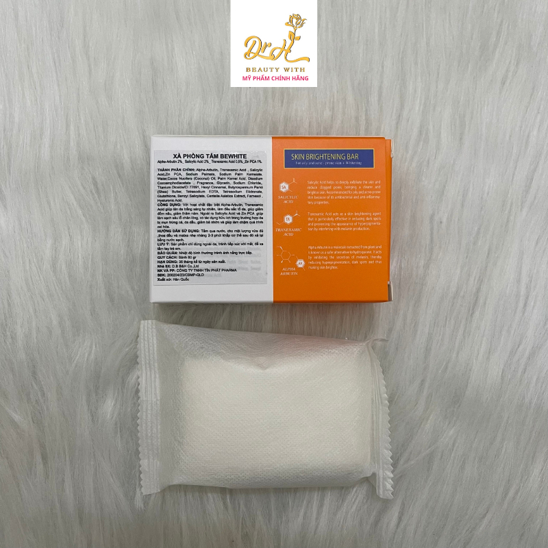 Xà phòng tắm trắng, ngừa mụn cho da trắng sáng mịn màng nhập khẩu chính hãng Be White 80g