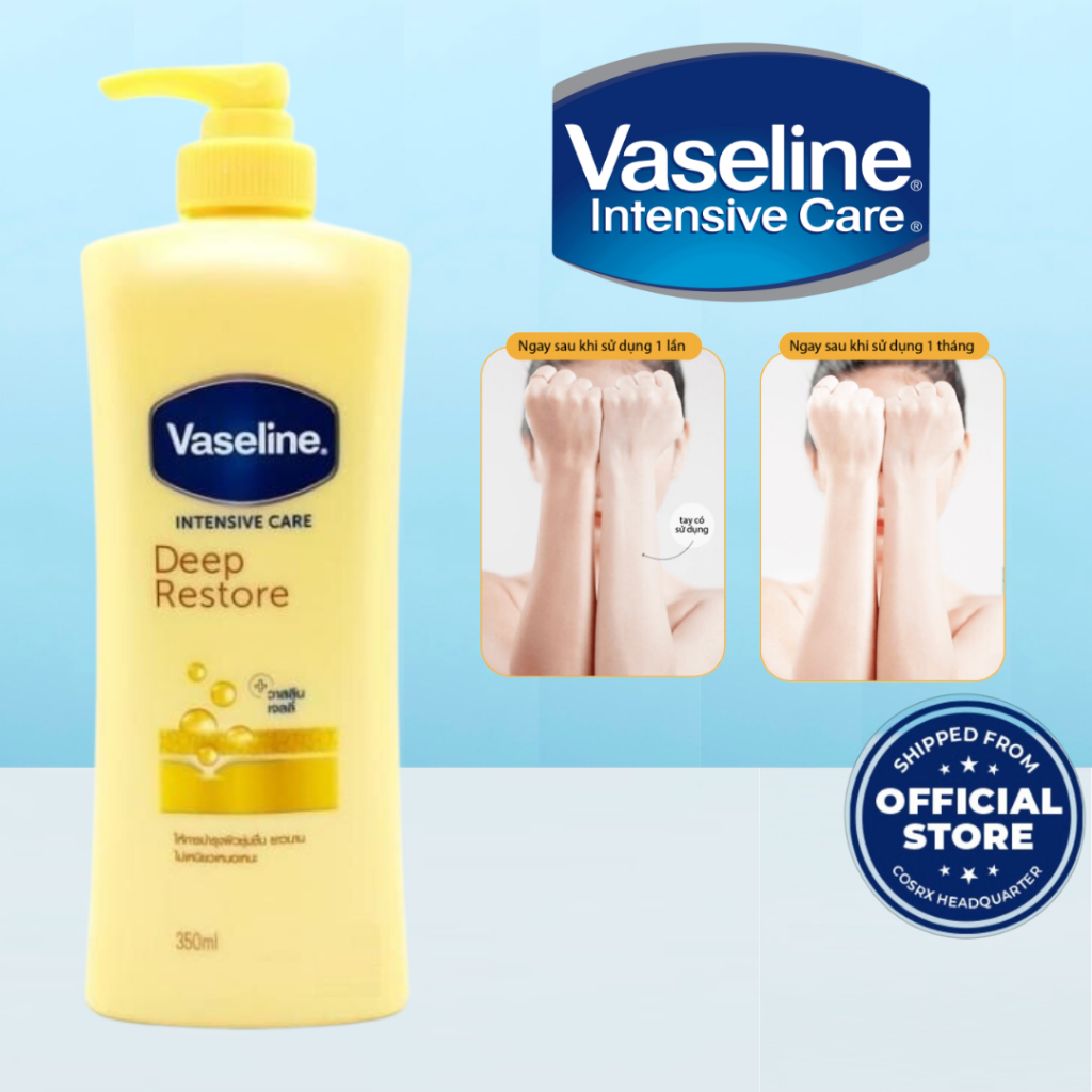 Sữa dưỡng thể Vaseline Intensive Care Deep Restore Thái Lan 320ml