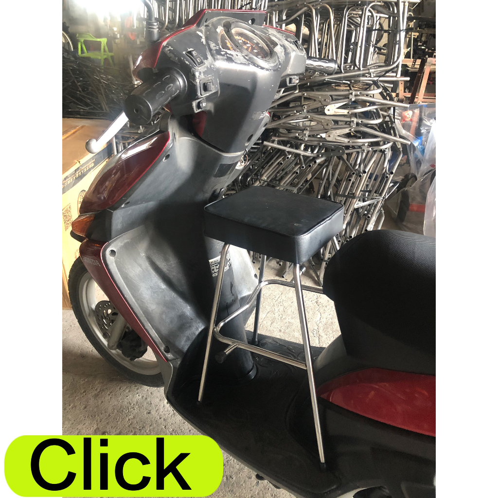 Ghế Ngồi Xe Máy Cho Bé Các Loại Xe -Ghế Đôn Xe Máy Không Có Vòng , GHẾ ĐÔN GA INOX YÊN NỆM ĐEN