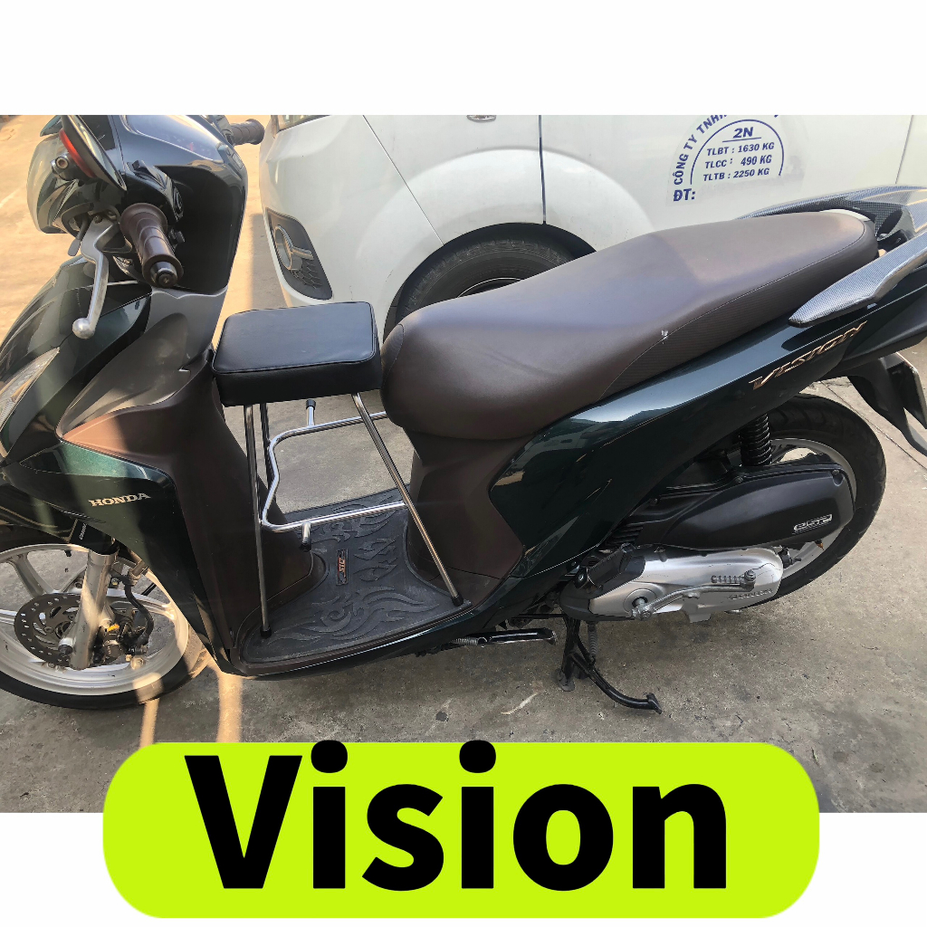 Ghế Ngồi Xe Máy Cho Bé Các Loại Xe -Ghế Đôn Xe Máy Không Có Vòng , GHẾ ĐÔN GA INOX YÊN NỆM ĐEN