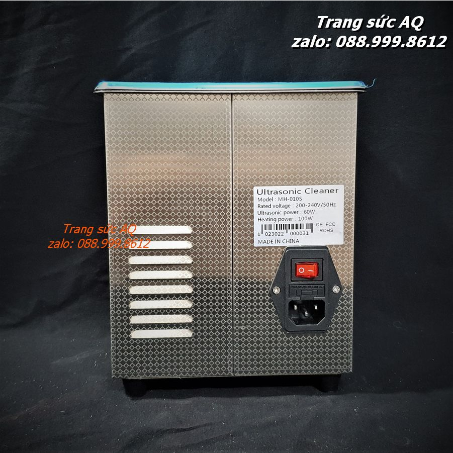 Máy rung siêu âm làm sạch trang sức 2 lít có làm nóng