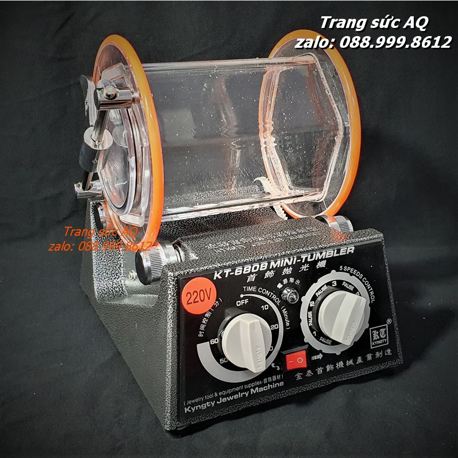 Bộ máy quay bi đánh bóng trang sức