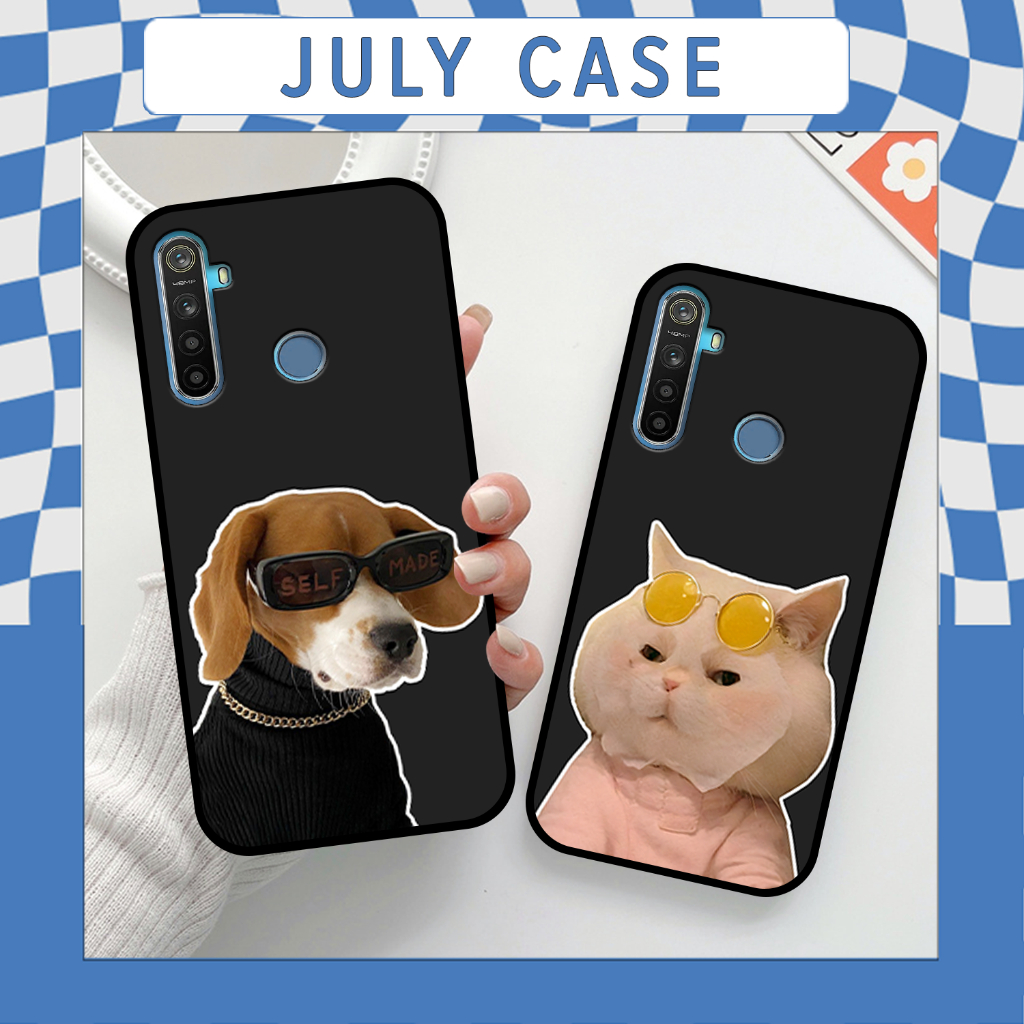 Ốp Realme 5/ 5i/ 5 Pro/ C3 IN HÌNH GẤU CHÓ MÈO BỰA NGỘ NGHĨNH DỄ THƯƠNG