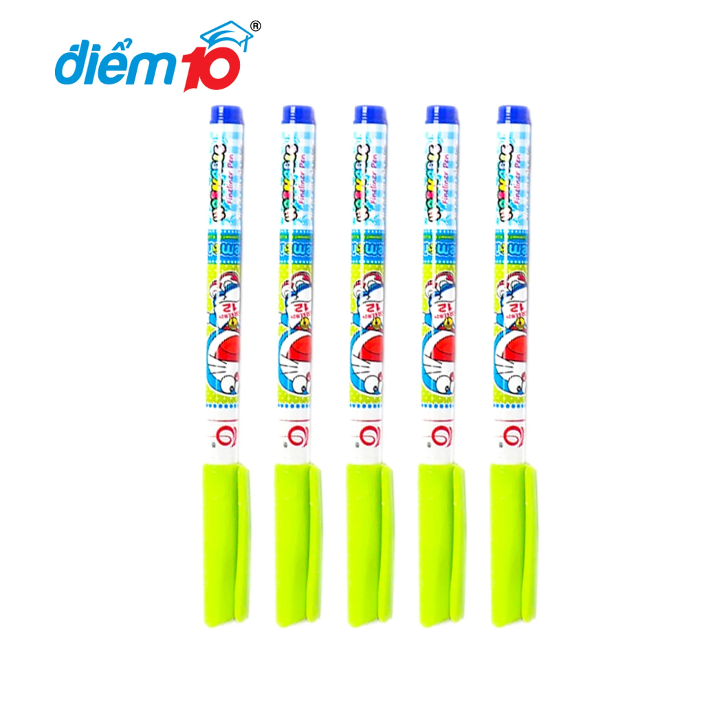 Combo 10 Bút lông kim Thiên Long Điểm 10 FL-08/DO - Doreamon