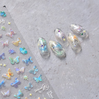 Sticker nail lụa dán móng tay các mẫu hot