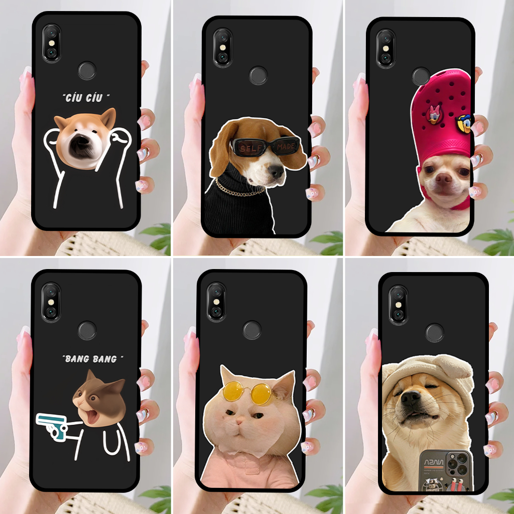 Ốp Xiaomi Redmi Note 5/ Note 5 Pro/ Note 6 Pro IN HÌNH GẤU CHÓ MÈO BỰA NGỘ NGHĨNH DỄ THƯƠNG