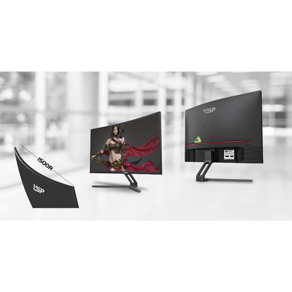 Màn Hình Cong VSP CM2705H 27"/ FHD/ 75Hz/ HDMI/ VGA/ Loa
