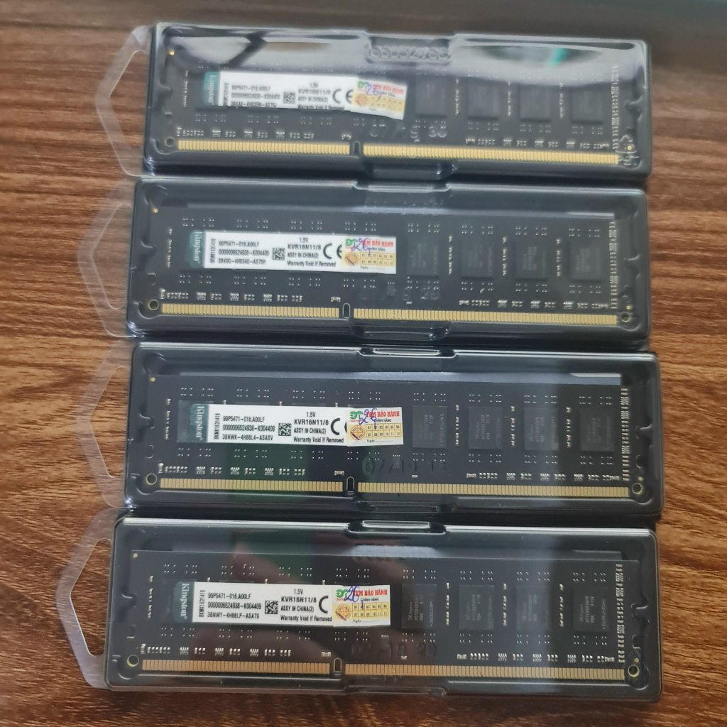 RAM Kingston16gb  8Gb DDR3 Bus 1600Mhz Mới BH 36 tháng