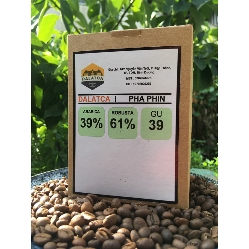 Cafe hạt rang mộc pha máy / pha phin - mix sẵn GU39 / 1kg
