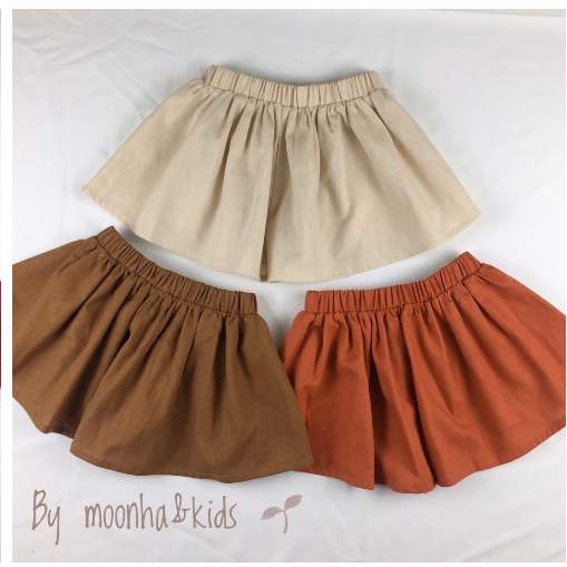 Quần váy bé gái chất linen mát | Morinokii