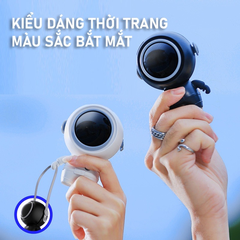 Quạt mini cầm tay không cánh đeo cổ hình phi hành gia - siêu dễ thương - QUÀ TẶNG MÙA HÈ Ý NGHĨA | BigBuy360 - bigbuy360.vn