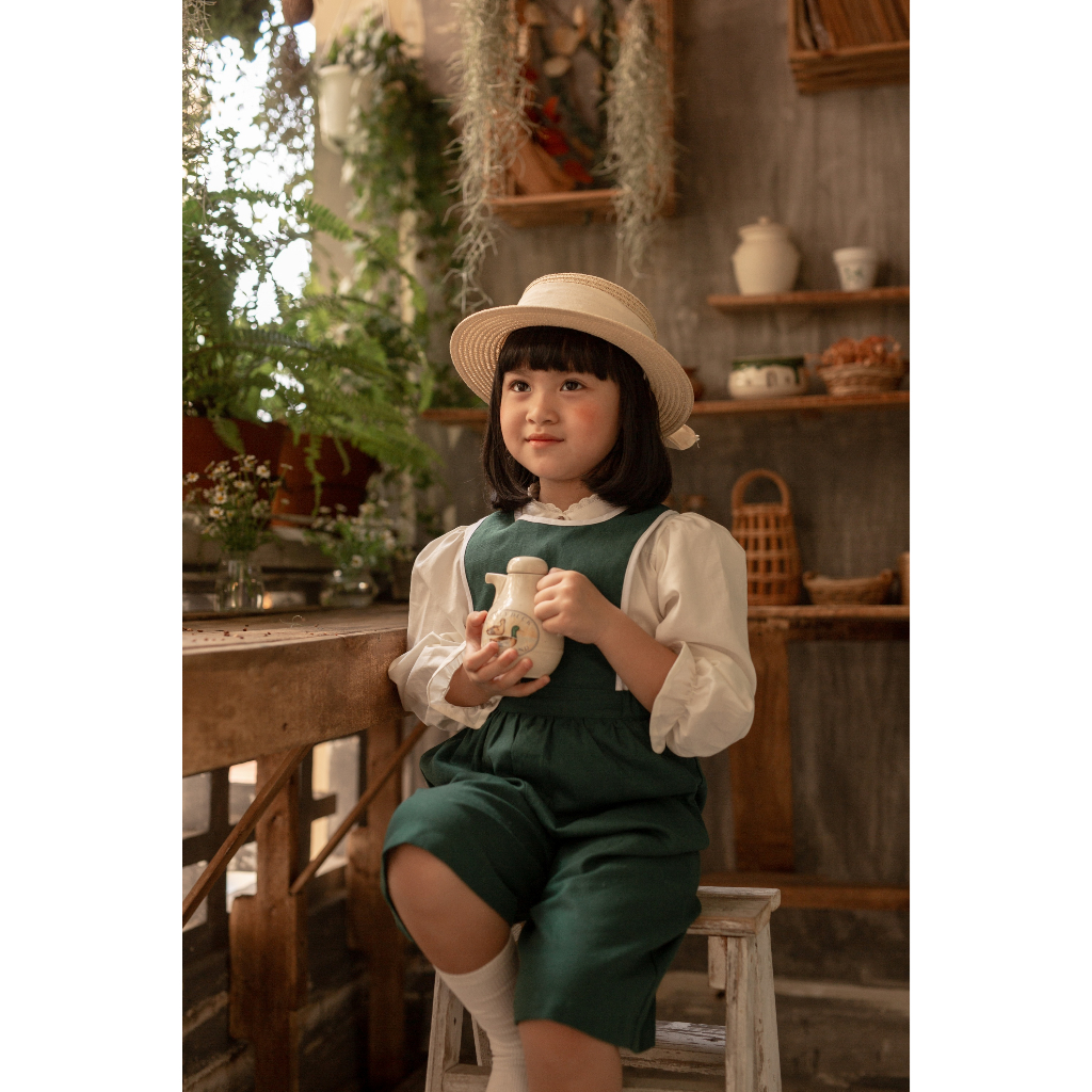 Bộ Quần Áo Cho Bé Gái | SAOLA KIDS CLOTHING | Chất Liệu Linen Cao Cấp | 2 Màu | 1-6 Tuổi | CB001