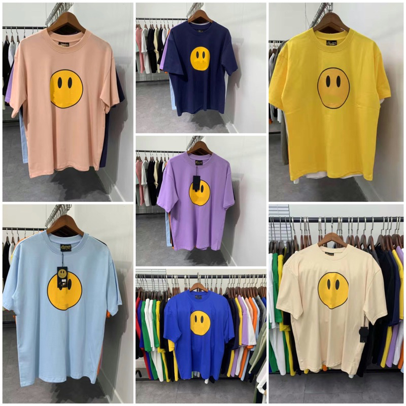 Áo thun mặt cười mascot ss22 unisex nhiều nâng cấp- full tem mác túi bọc- móc khoá