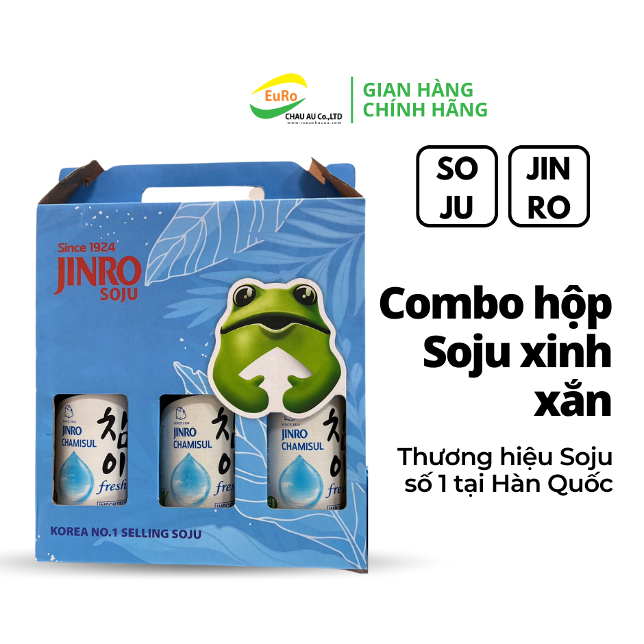 Combo 3 chai Nước Vị Trái Cây Soju Jinro - Hàn Quốc