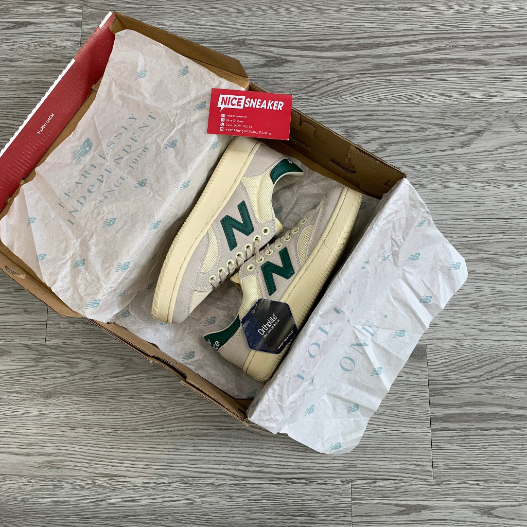 Giày New Balance Pro Court Beige Green  - 1:1 chuẩn | Nice Sneaker