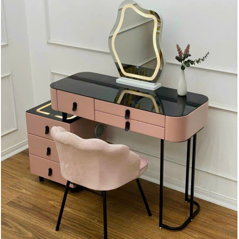 Bàn trang điểm thông minh, bàn phấn thông minh có loa sạc đèn đủ bộ cả ghế và gương  - Mã TN06  Nội thất Chani