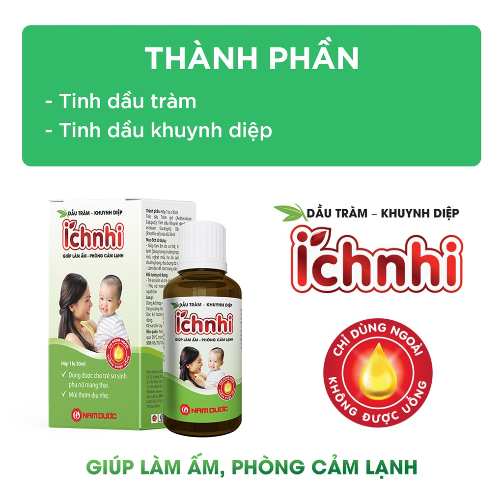 Dầu tràm khuynh diệp Ích Nhi (30ml)