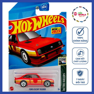 Xe mô hình hot wheels basic ford escort rs2000 hkj77.