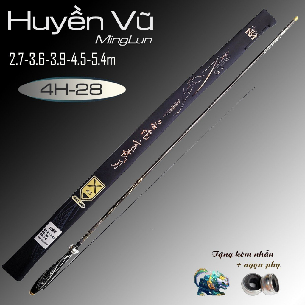 Cần câu tay câu đài Huyền vũ 4H