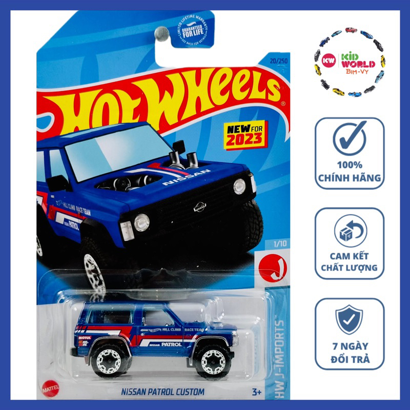 Xe mô hình Hot Wheels basic Bán tải Nissan Patrol Custom HKK61.
