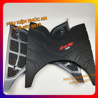 Thảm lót sàn carbon, cao su xe sh 350i gác để chân trước sh350 sh350i 350 năm 2022 2023 2024