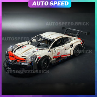 [ Có đèn ] Mô hình lắp ráp xe technic P 911 RSR, đồ chơi lắp ráp siêu xe thể thao Posche 911 RSR autospeed