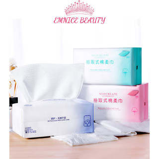 Khăn mặt dùng 1 lần lau khô ướt, giấy đa năng 100% cotton dạng tệp nội địa trung