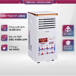  Điều hòa di động 10000 BTU nhập khẩu FUJIHOME máy lạnh đứng mini thông minh lọc không khí hút ẩm kết nối Wifi 