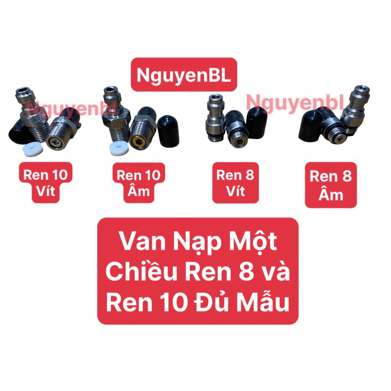 Van nạp một chiều chân 8-10 đủ loại! và phụ kiện ronsin thay thế cho van nạp!