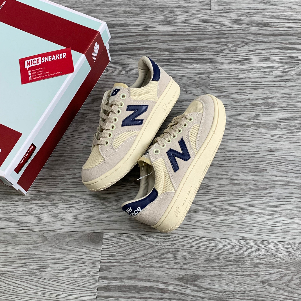 Giày New Balance Pro Court Beige Navy  - Phiên bản 1:1 chuẩn | Nice Sneaker