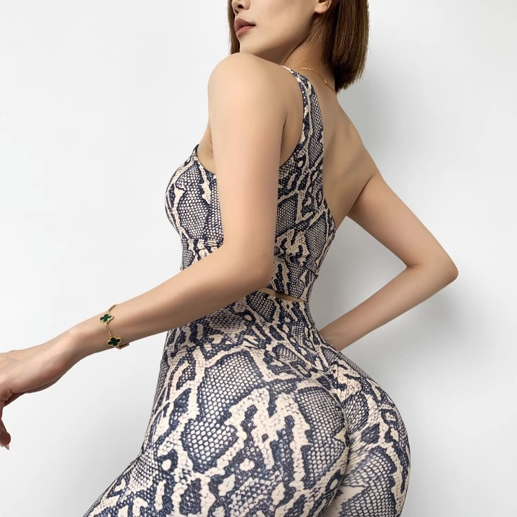 ĐỒ TẬP GYM, YOGA - Set đồ tập gym MITAO cao cấp, Quần cạp cao chun mông, Áo bra họa tiết loang cá tính