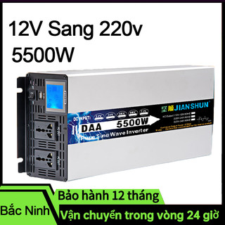 Kích điện 12v lên 220v 5500w sóng sin chuẩn- inverter-kich điện sóng sin tinh khiết，bộ chuyển đổi điện 12v sang 220v