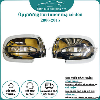 Ốp gương chiếu hậu Toyota Fortuner 2006-2015 loại có đèn xi nhan