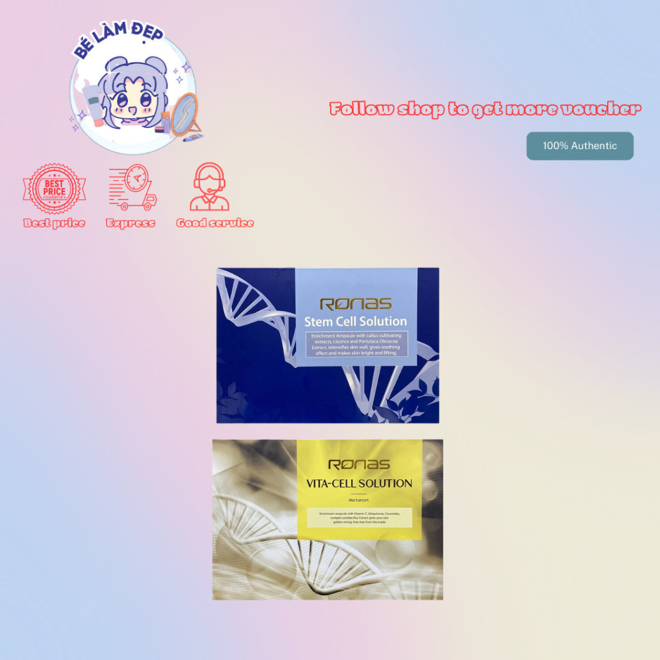 Full Hộp Stem Cell Solution & Vita Cell Solution Tế Bào Ronas