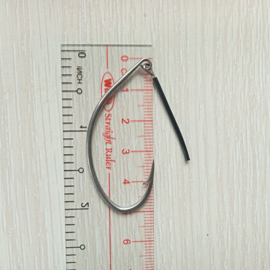 Lưỡi câu cà mau thép trắng 2.4mm 1.8mm