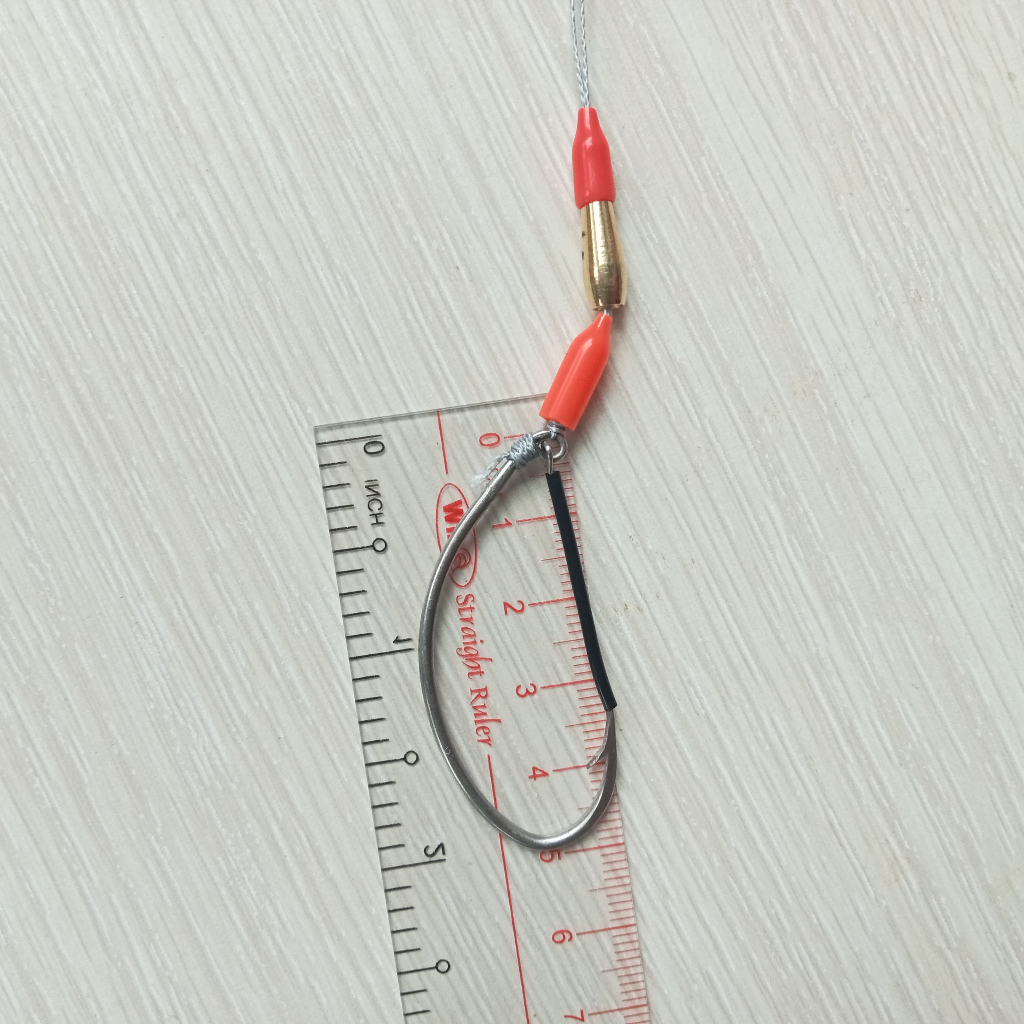 Lưỡi câu cà mau thép trắng 2.4mm 1.8mm