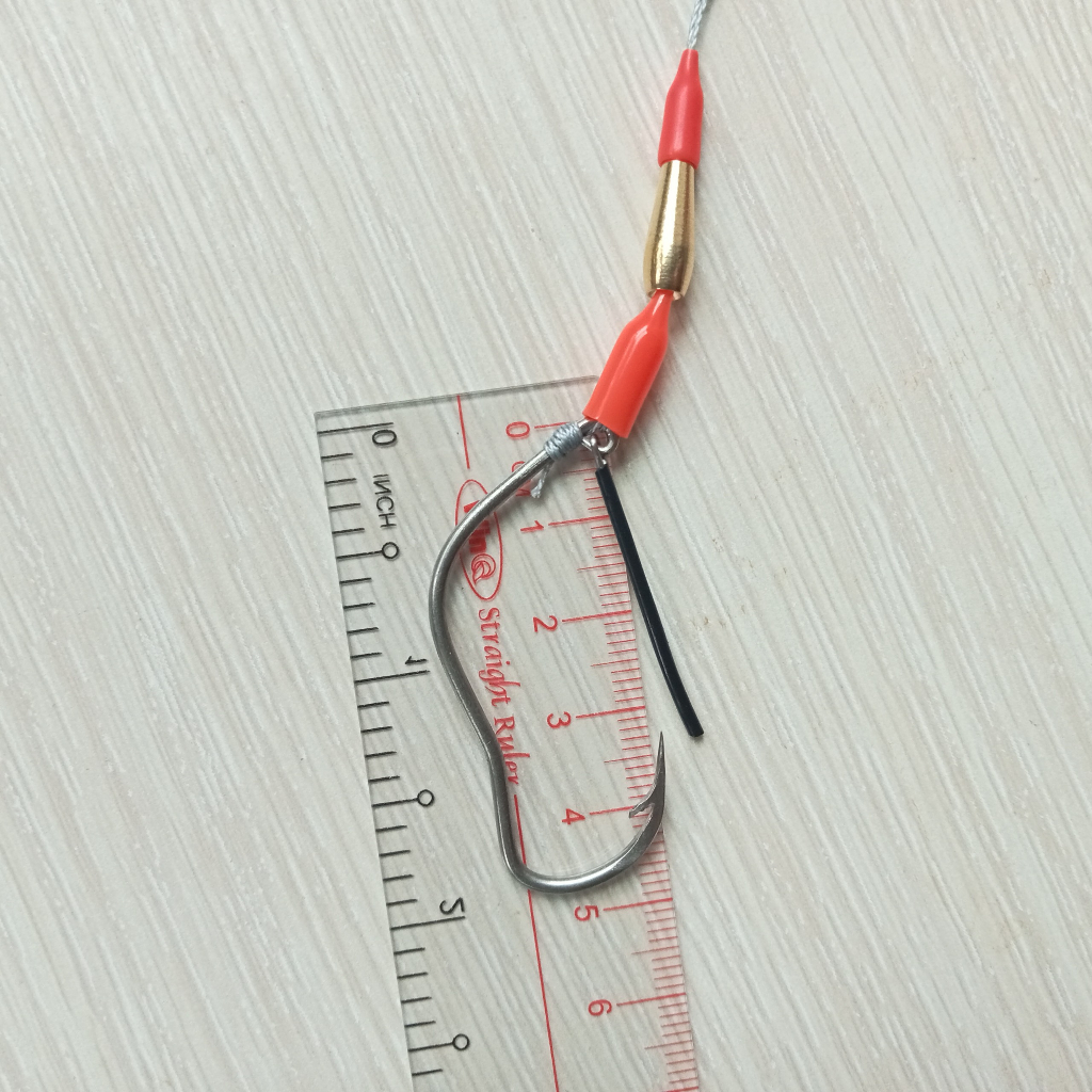 Lưỡi câu cà mau thép trắng 2.4mm 1.8mm