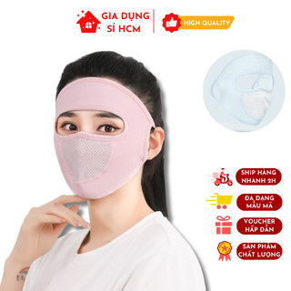 Khẩu trang ninja kín toàn mặt full mặt chống nắng chống bụi chống tia uv có lỗ thông hơi thoáng khí
