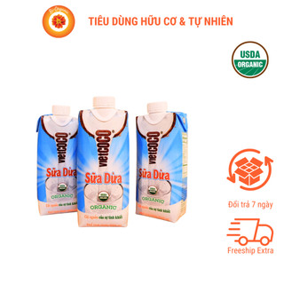 Sữa dừa hữu cơ Vietcoco dùng uống liền hoặc trộn với ngũ cốc ăn sáng hoặc ăn bữa nhẹ