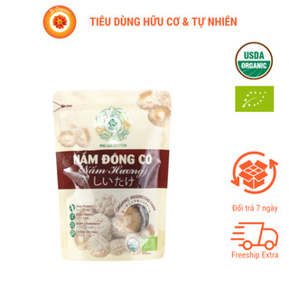Nấm hương khô hữu cơ cỡ to Phú Gia 100g dùng trong chế biến các món ăn