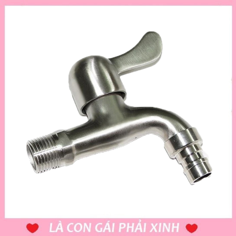 Vòi nước iniox 304, vòi nước rủa tay chất liệu lượng cao, chịu được ăn mòn, cực kì bền bỉ, thiết kế quai gạt dễ đóng mở