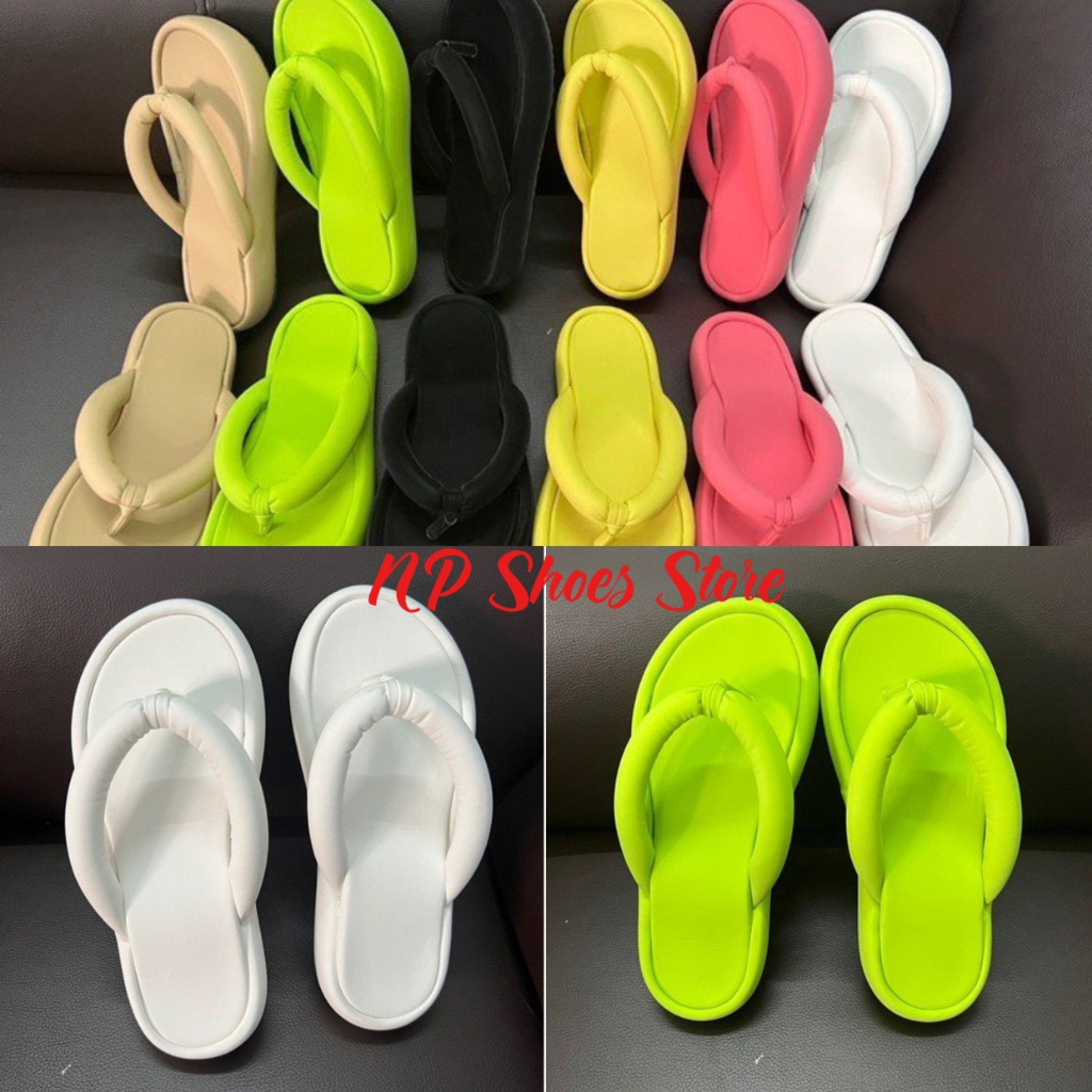 Dép kẹp ống mút bọc gót 3cm phom mới siêu nhẹ êm mềm, Dép xỏ ngón nữ xăng đan đế bằng chống trượt đi biển cực hót giá sỉ