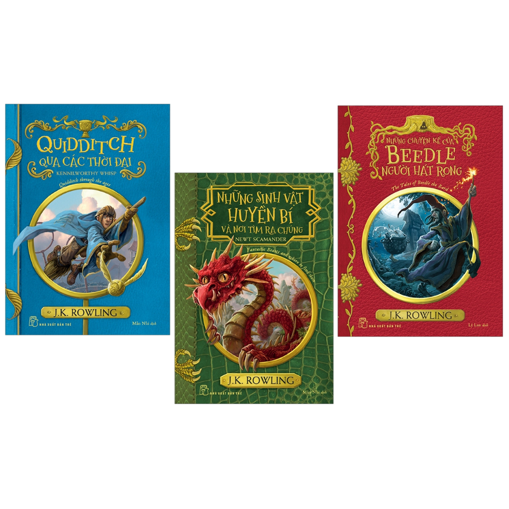 Sách - Combo 3 cuốn Harry Potter Ngoại Truyện:Sinh Vật Huyền Bí + Quidditch + Những Chuyện Kể Của Beedle Người Hát Rong
