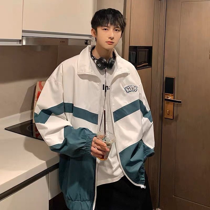 Áo khoác gió   2 lớp thêu logo chữ SGOTINS